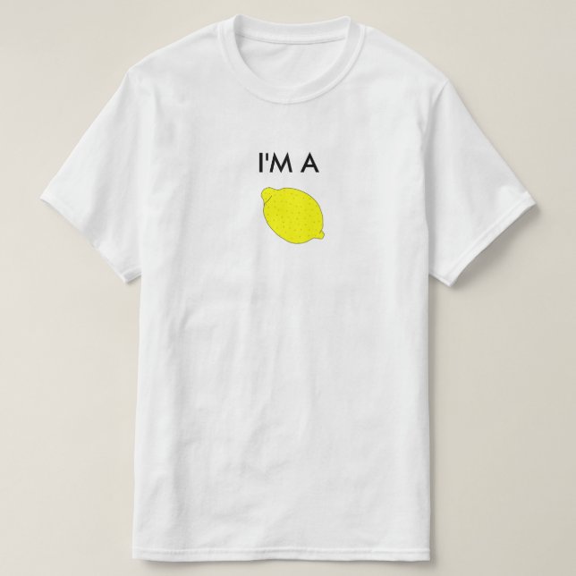 Camiseta Soy un limón (Diseño del anverso)