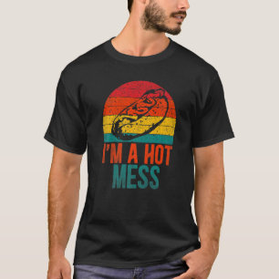 Camiseta Soy un lío caluroso Hot Dog Costume Retro Vintage