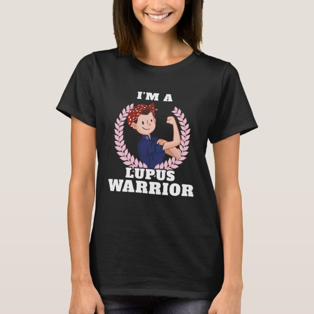 Camiseta Soy un Lupus Warrior Lupus Awareness (Anverso)