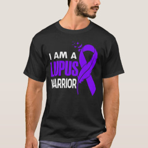 Camiseta Soy Un Lupus Warrior Purple Awareness Feather