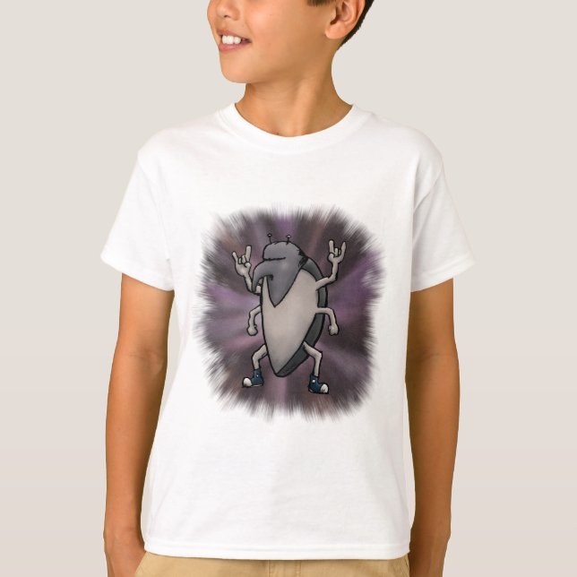 Camiseta ¿Soy un malvado Personalizado Metalizado pesado? (Anverso)