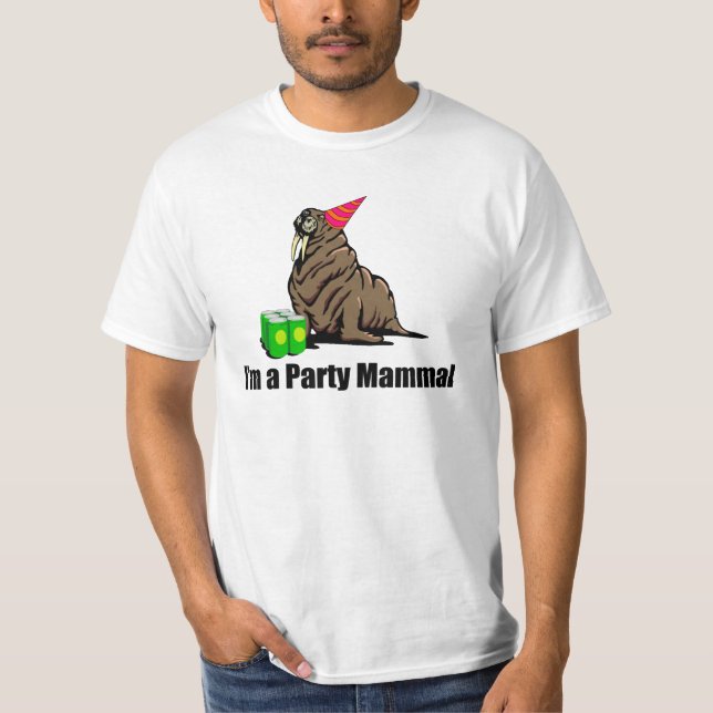 Camiseta Soy un mamífero del fiesta (Anverso)