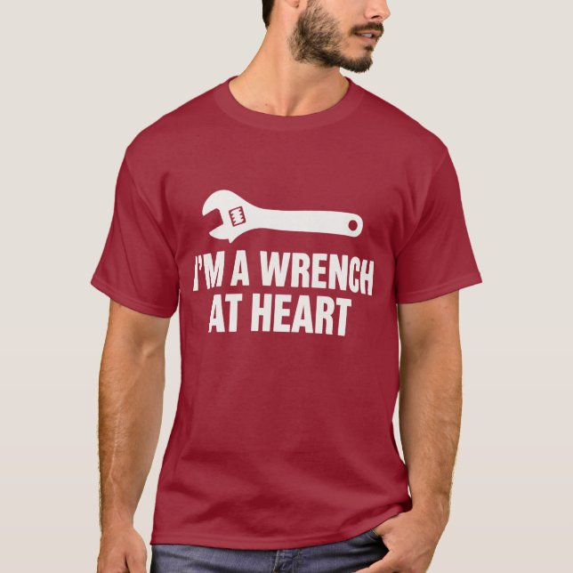 Camiseta Soy un mecánico con corazón de llave (Anverso)