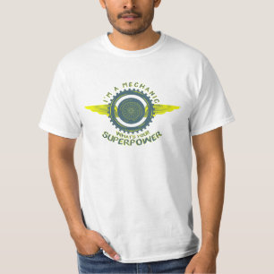 Camiseta Soy un mecánico ¿Cuál es tu superpotencia?