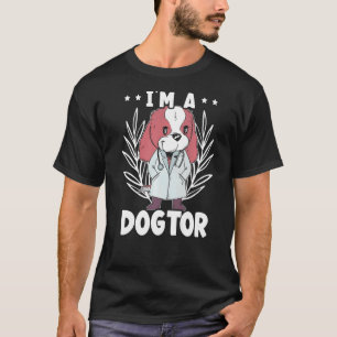 Camiseta Soy un médico veterinario Médica de animales en el