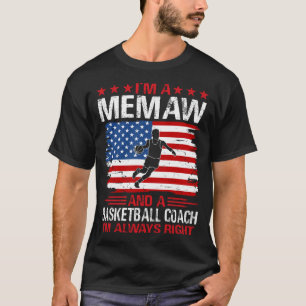Camiseta Soy un MEMAW y un entrenador de baloncesto