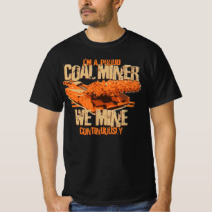 CAMISETA SOY UN MINERO DE CARBÓN ORGULLOSO