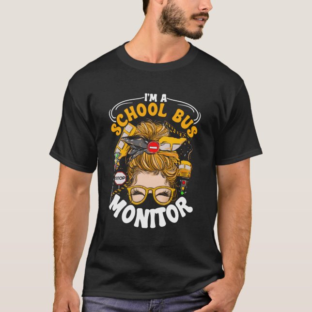 Camiseta Soy Un Monitor De Autobús Escolar (Anverso)