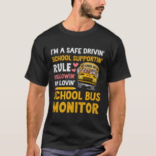 Camiseta Soy Un Monitor De Autobús Escolar Mejor Monitor De