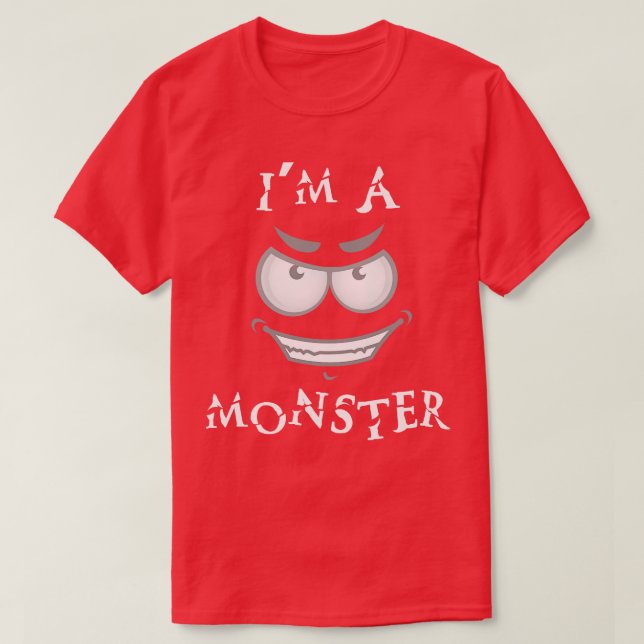 Camiseta Soy un monstruo (Diseño del anverso)