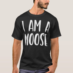 Camiseta Soy un Moose Costume Halloween Soy Lazy Easy Last