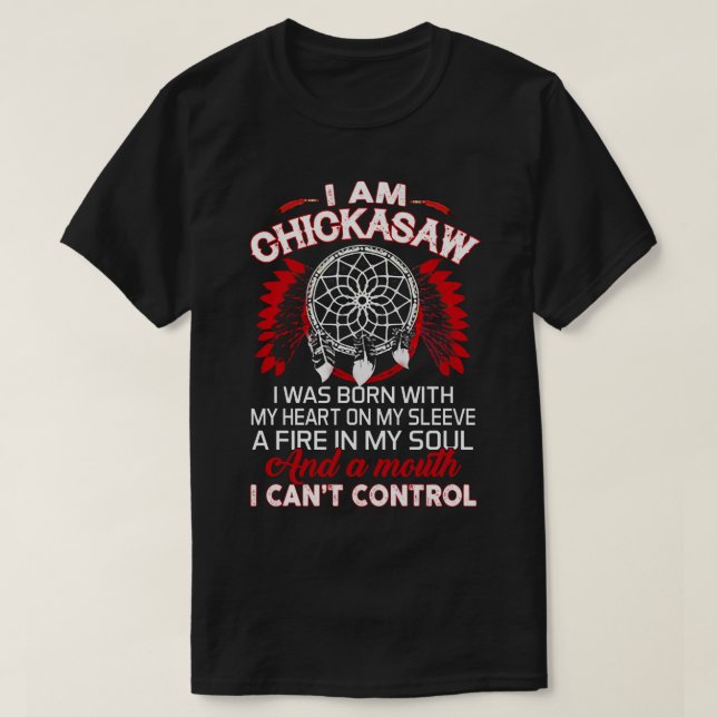 Camiseta Soy un nativo de Chickasaw orgulloso - nativo amer (Diseño del anverso)