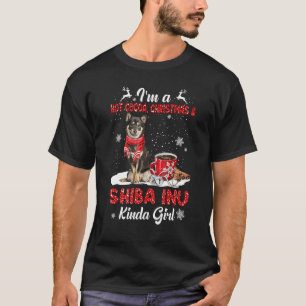 Camiseta Soy un Navidad de Navidad y perro de cacao calient
