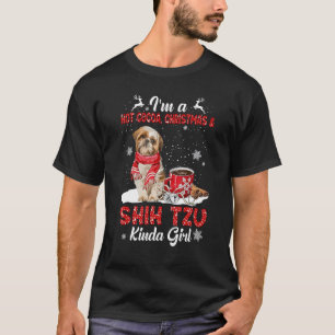 Camiseta Soy un Navidad de Navidad y perro de cacao calient