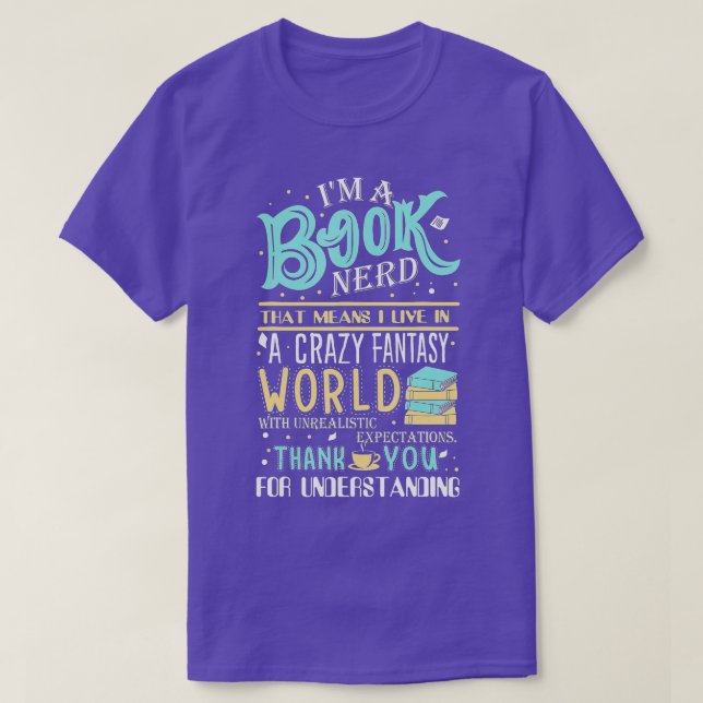 Camiseta Soy un Nerd del Libro (Diseño del anverso)