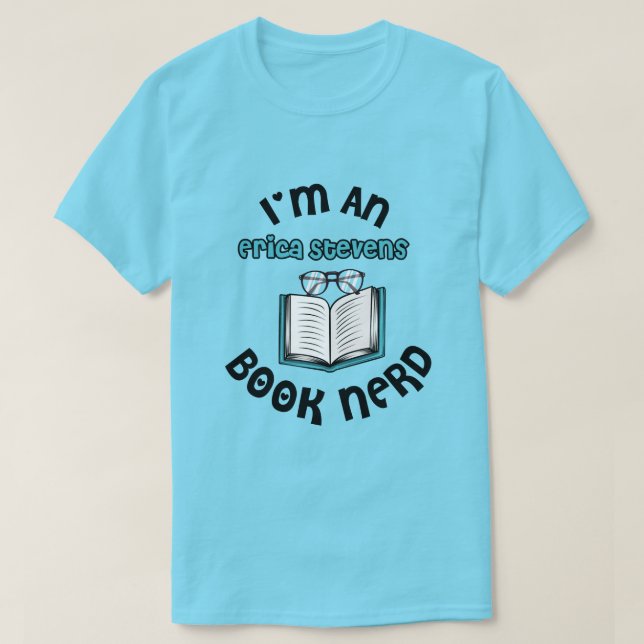 Camiseta Soy un nerd del libro de Erica Stevens (Diseño del anverso)