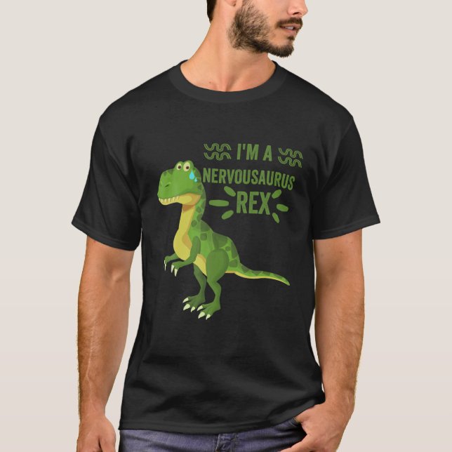 Camiseta Soy un nervioso Rex Funny Dinosaur Rex Halloween C (Anverso)