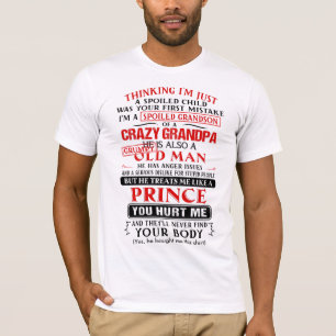 Camiseta Soy un nieto malcriado de un abuelo loco