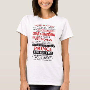 Camiseta Soy un nieto malcriado de una abuela loca