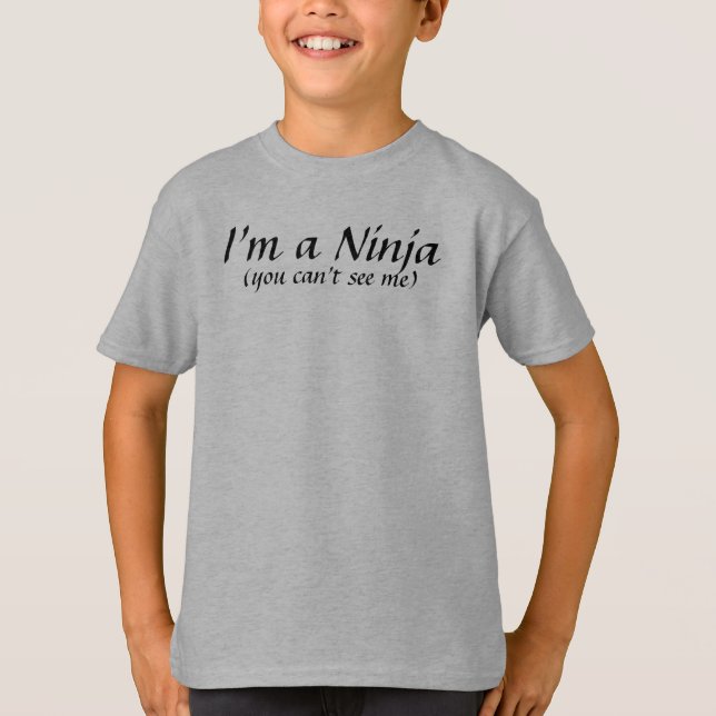 Camiseta Soy un Ninja que no puedes verme (Anverso)