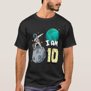 Camiseta Soy un niño astronauta espacial de 10 años que cam