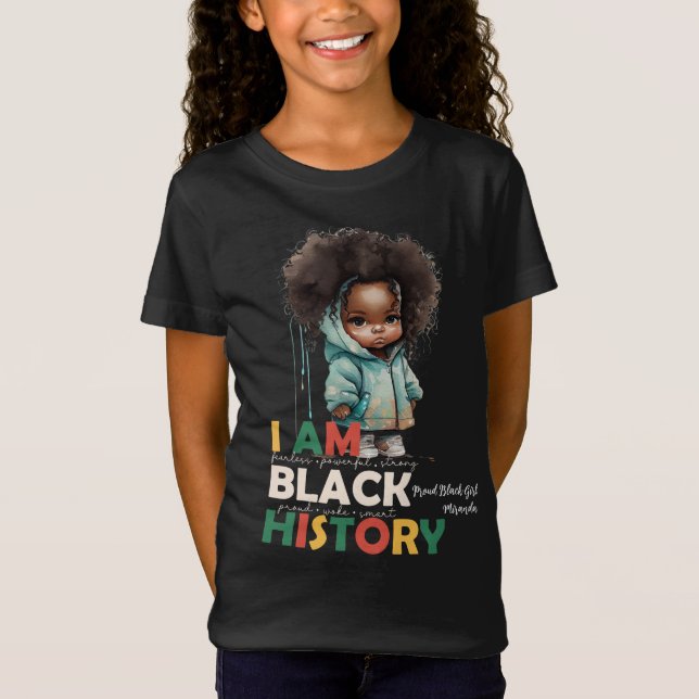 Camiseta Soy un niño bebé afroamericano de historia negra (Anverso)