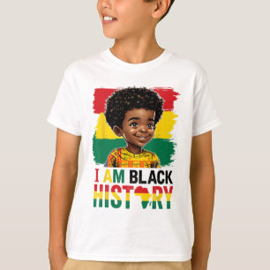 Camiseta Soy un niño de la historia negra afro con poco mel