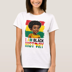 Camiseta Soy un niño de la historia negra afro con poco mel