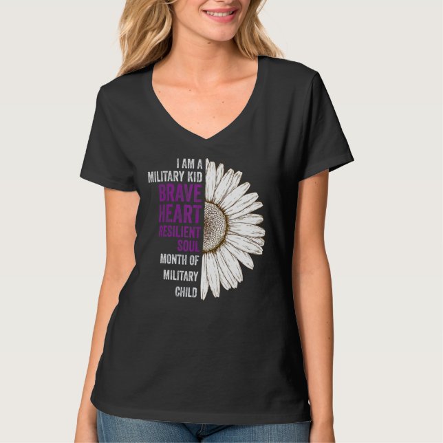 Camiseta Soy Un Niño Militar Púrpura (Anverso)