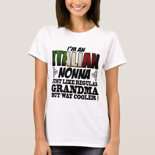 CAMISETA SOY UN NO ITALIANO COMO UN ABUELO REGULAR (Anverso)