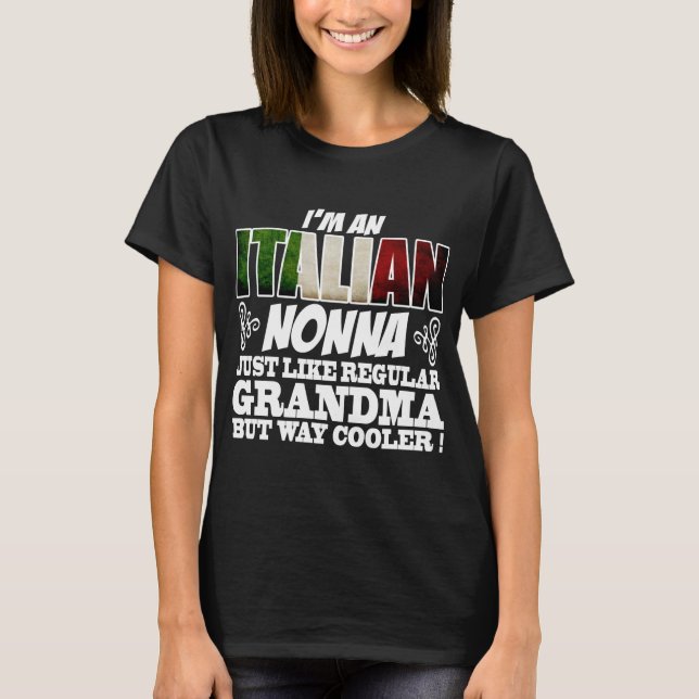 CAMISETA SOY UN NO ITALIANO COMO UN ABUELO REGULAR (Anverso)