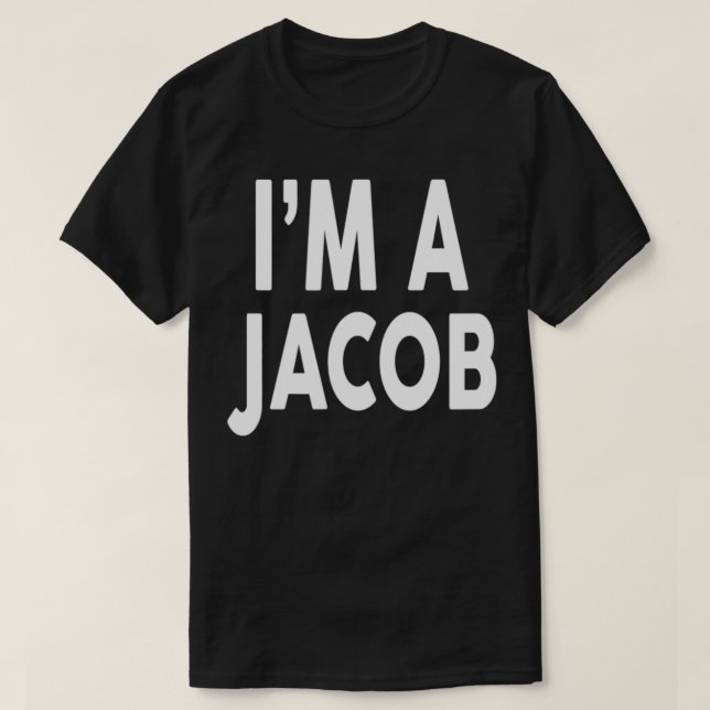 Camiseta Soy un nombre de JACOB (Diseño del anverso)