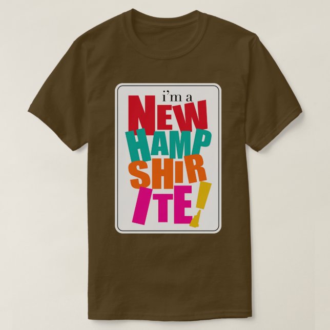 Camiseta Soy un nuevo Hampshirite (Diseño del anverso)