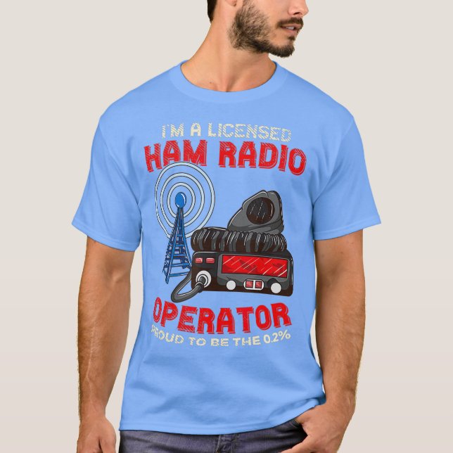 Camiseta Soy Un Operador De Radio De Ham Con Licencia - Ham (Anverso)