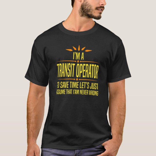 Camiseta Soy un operador de tránsito (Anverso)