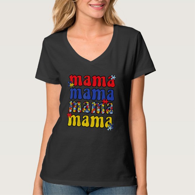 Camiseta Soy un orgulloso autismo, madre madre madre madre  (Anverso)