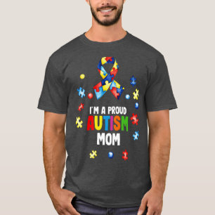 Camiseta Soy Un Orgulloso Autismo Mamá Autismo Conciencia