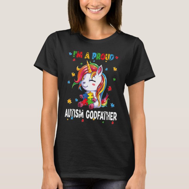 Camiseta Soy un orgulloso autismo y rompecabezas de concien (Anverso)
