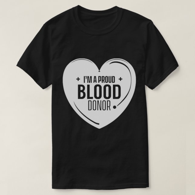 Camiseta Soy un orgulloso donante de sangre Donación Plasma (Diseño del anverso)