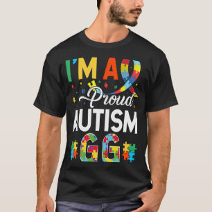 Camiseta Soy un Orgulloso Gg de Autismo Coincidente Día de 