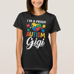 Camiseta Soy Un Orgulloso Gigi Amo El Autismo Del Corazón D