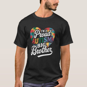 Camiseta Soy un orgulloso hermano mayor rompecabezas pastel
