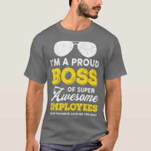 Camiseta Soy Un Orgulloso Jefe De Súper Asombrosos Empleado