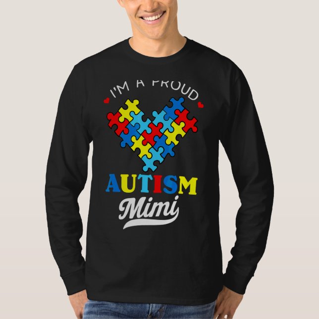Camiseta Soy un orgulloso mimi autismo conciencia autista c (Anverso)