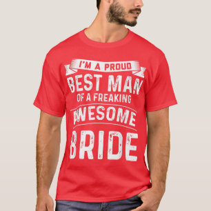 Camiseta Soy un orgulloso padrino de la novia del novio