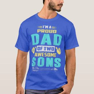 Camiseta Soy un orgulloso papá de dos increíbles Camisas de