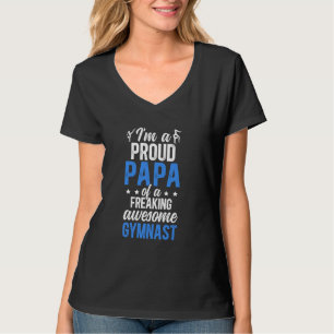 Camiseta Soy un orgulloso papá de un gimnasta de papá