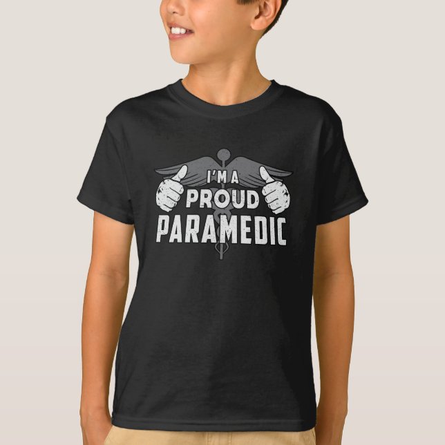 Camiseta Soy un orgulloso paramédico de ambulancia EMS Funn (Anverso)