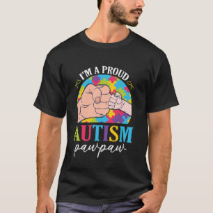 Camiseta Soy un orgulloso Pawpaw del autismo acepto apoyo e