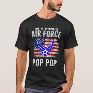 Camiseta Soy un orgulloso pop de la fuerza aérea con bander